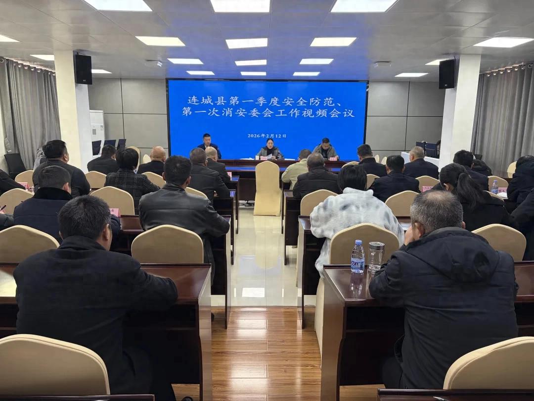 连城县召开2026年第一季度安全防范暨第一次消安委会工作视频会议