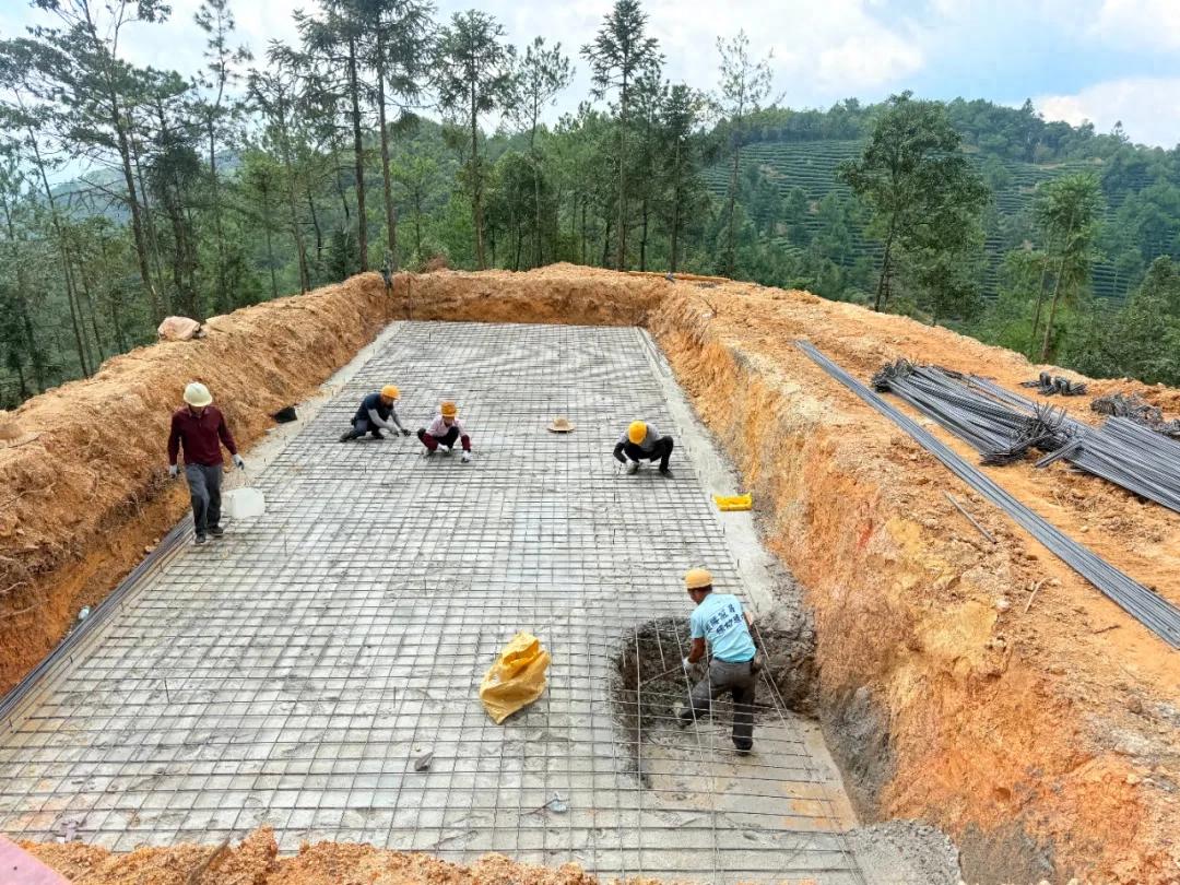 连城赖源：加快茶园灌溉水池建设 精准服务台企解难题